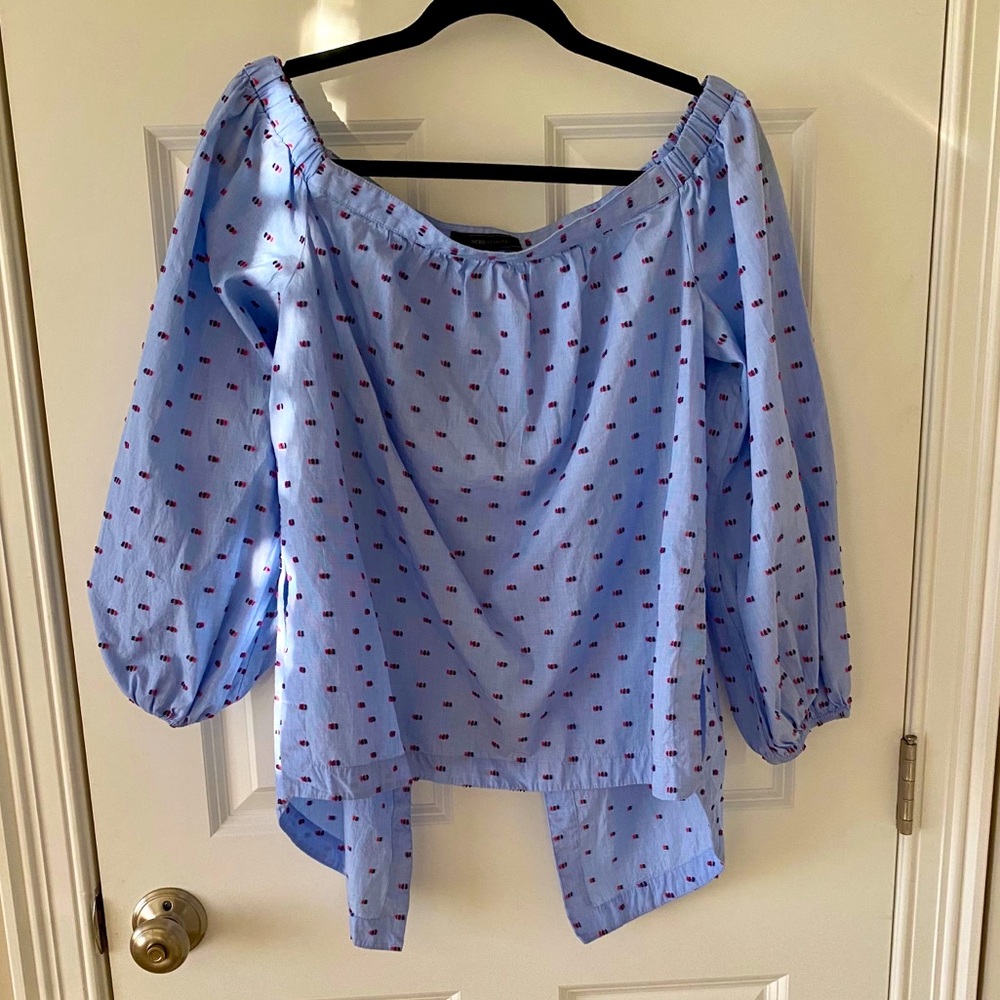 BCBGMAXAZRIA off-the-shoulder top